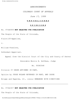 Online Availability Of Judicial Opinions