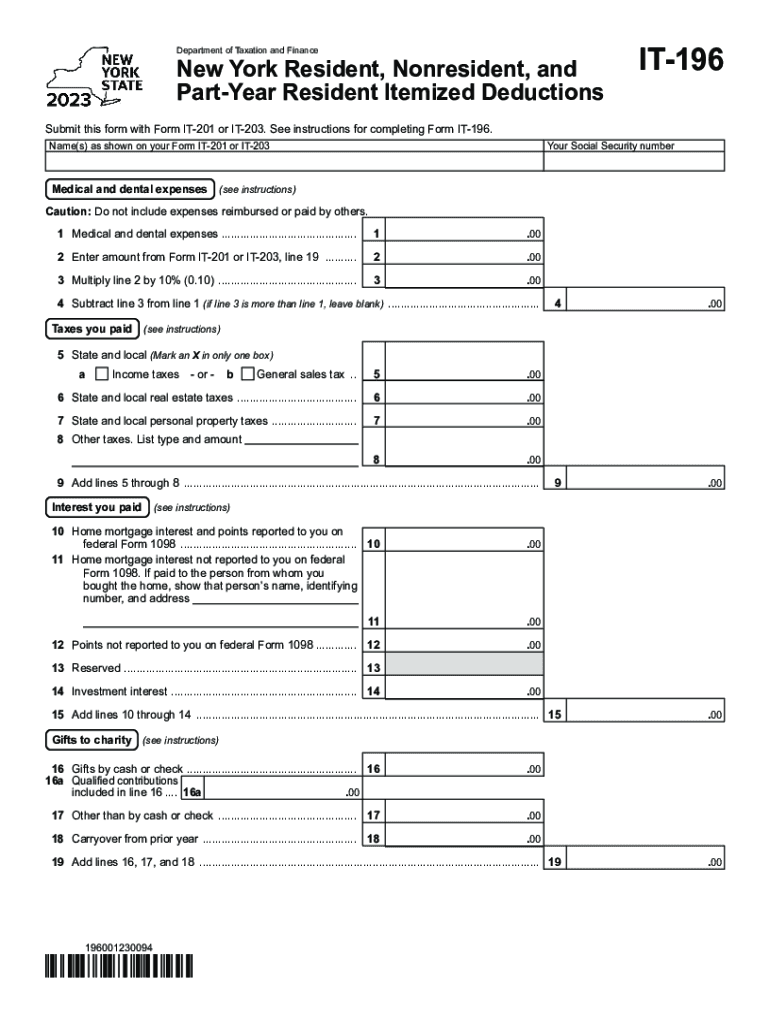 ny it 196 form Preview on Page 1