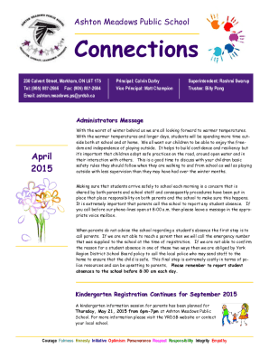 Fillable Online Ashton Meadows Public School ...