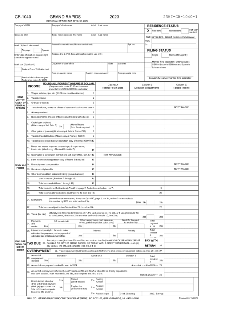 gr 1040nr Preview on Page 1