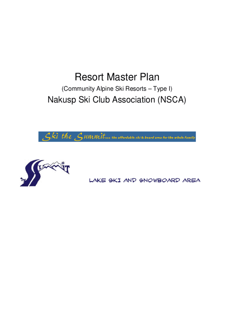 Fillable Online MasterPlanSummitApr6.doc. Master Plan Summit Lake Ski