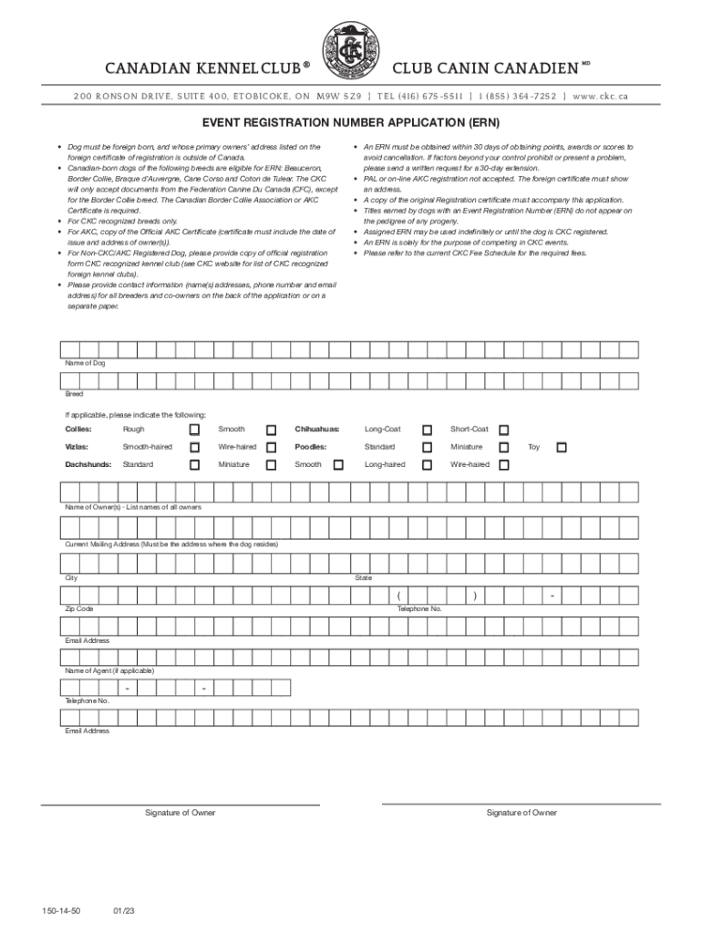 Fillable Online Ckc registration requirements Fill out & sign online