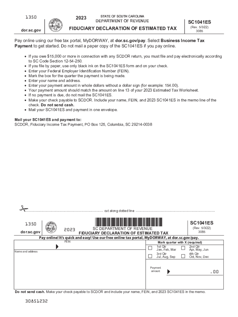 sc 1040 form 2023 Preview on Page 1