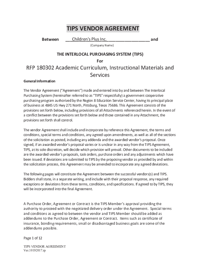 Fillable Online Awarded Vendors for Contract 180302 (Academic Fax