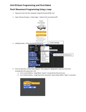 Fillable Online Beginner: Through the Maze with the Finch Robot Fax ...