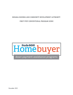Fillable Online FIRST STEP CONVENTIONAL PROGRAM GUIDE Fax Email Print ...