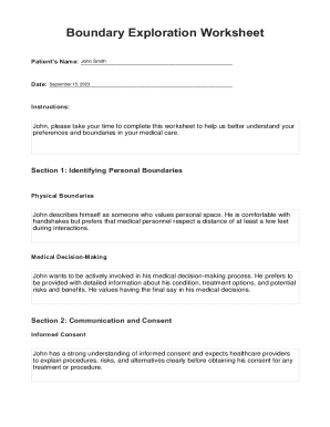 Fillable Online Boundary Exploration Worksheet Example Fax Email Fillable Online Boundary Exploration Worksheet Example Fax Email