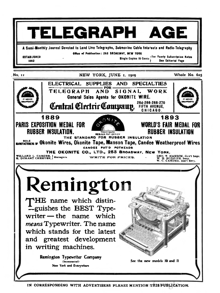 Fillable Online History of the Atlantic Cable & Submarine Telegraphy