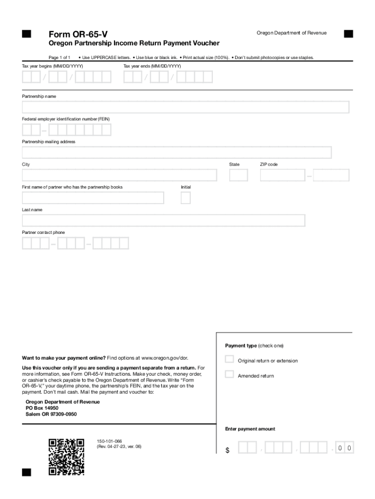 Get Oregon Form 65: Fill Out & Sign Online Preview on Page 1