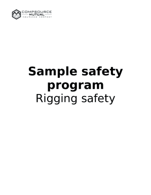 Crane Hoist and Rigging Safety Program Doc Template pdfFiller Crane Hoist and Rigging Safety Program Doc Template pdfFiller