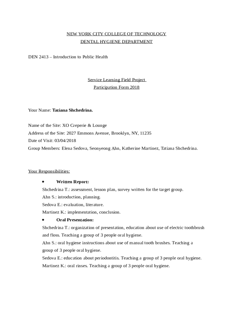 DEN 2400L Principles of Dental Hygiene Care IV City Tech openlab