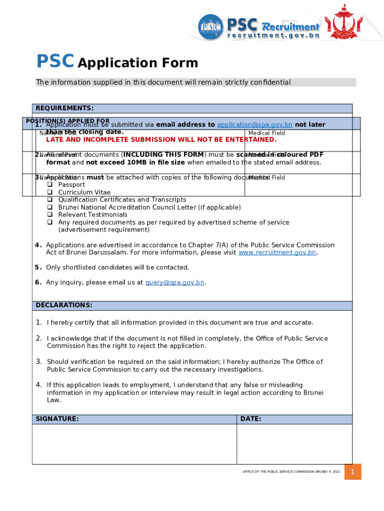 PSC Application 2021 - 7(A) LN. PSC Application 2021 - 7(A) LN Doc