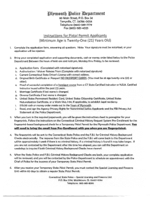Fillable Online State Pistol Permit Application Process Fax Email Print ...
