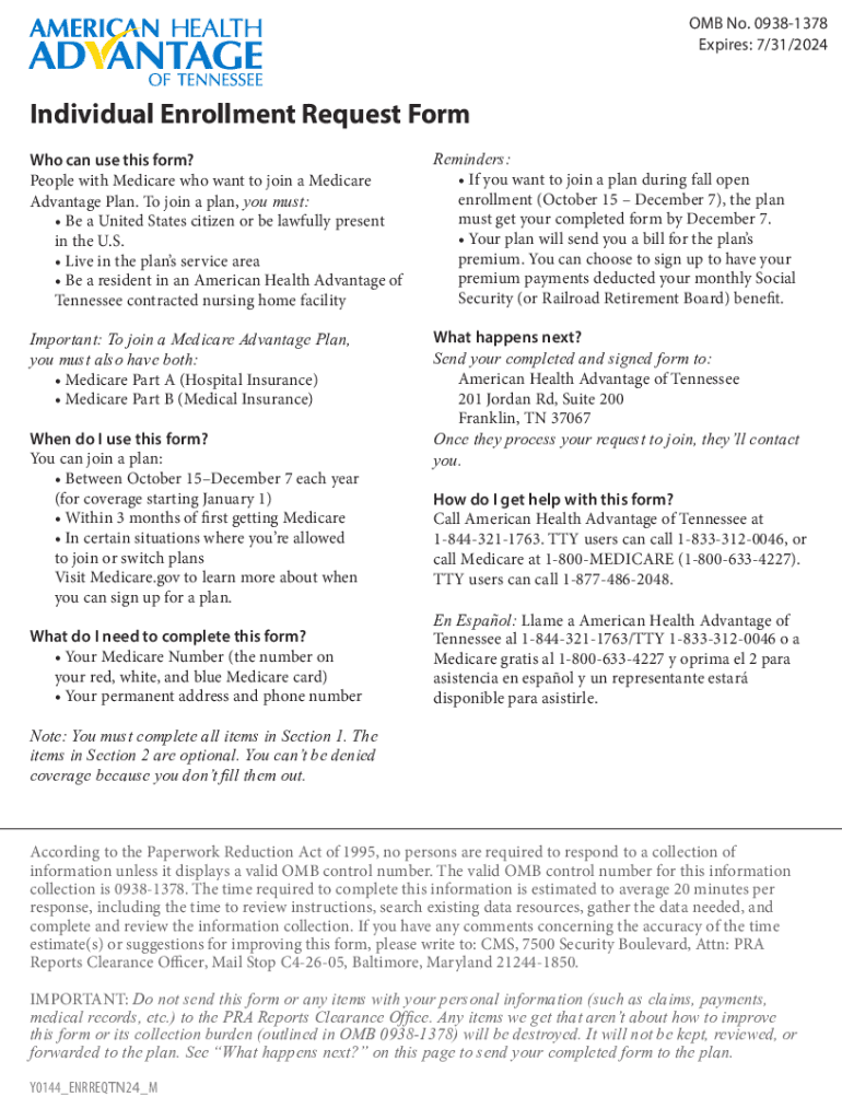 Fillable Online 2024 CarePartners of Connecticut HMO Enrollment Form