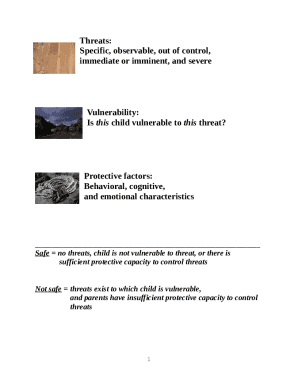 the danger threshold and impending danger threats to ... Doc Template ...