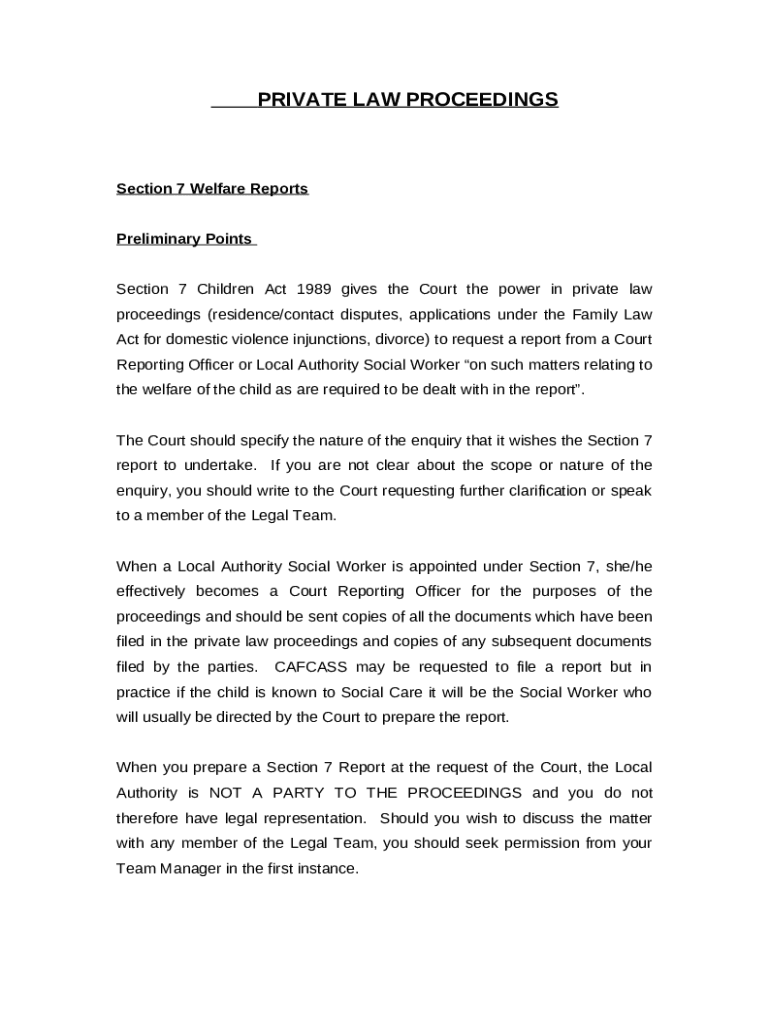 Section 7 Report in Domestic Abuse - Why It Is Important Doc Template ...