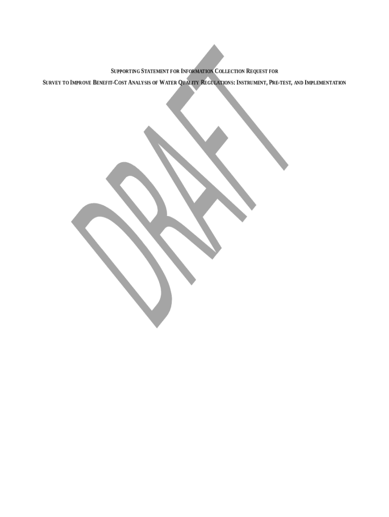 supporting statement for ination collection request for Doc Template ...