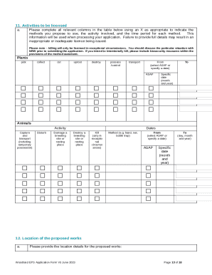 Woodland EPS Application Form