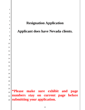 Application For Resignation (SCR 98(5)) :: Nevada :: State ...