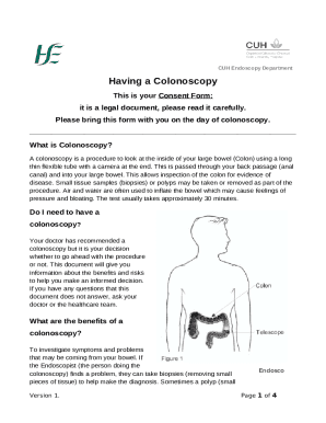Having a Colonoscopy This is your Consent Form