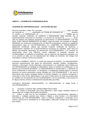 Cree su Gratuito Acuerdo de Confidencialidad