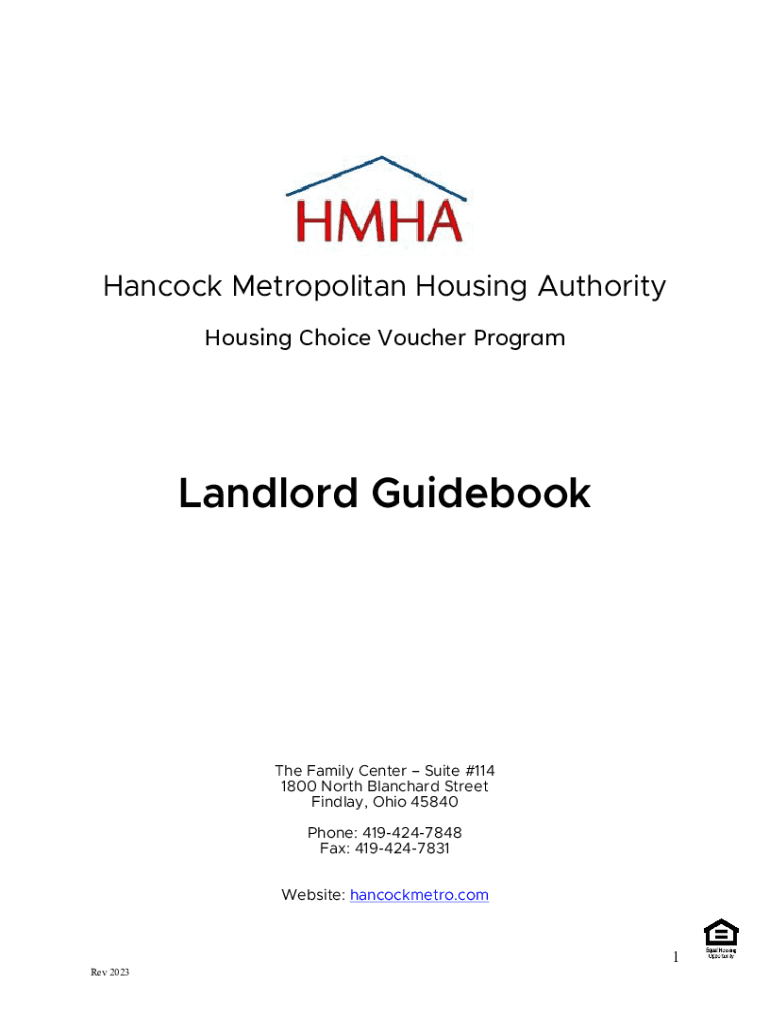 Fillable Online Hancock Metroplitan Housing AuthorityCity of Findlay