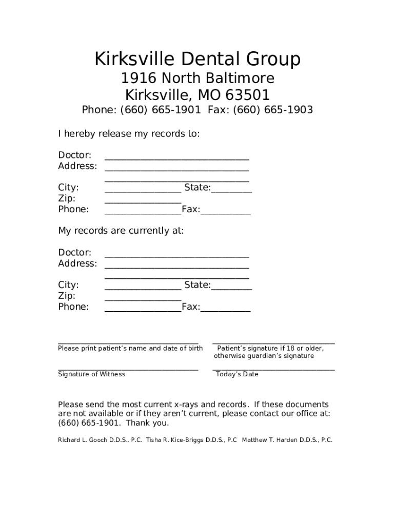 Patient s, Map and Directions to Kirksville Office Doc Template pdfFiller