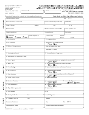 Construction Elevator Installation Application