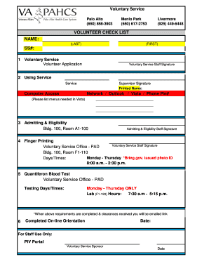 Volunteer Application Form