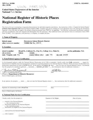 National Register of Historic Places Registration Form