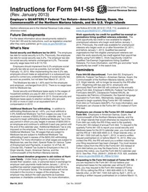 Form 941-SS Instructions