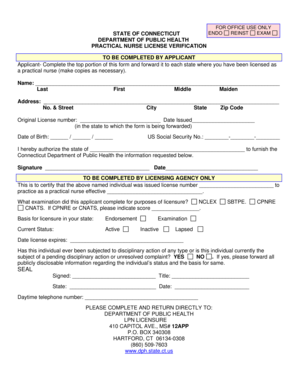 Practical Nurse License Verification