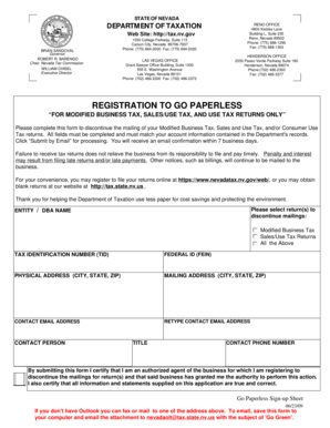 Nevada Go Paperless Registration Form