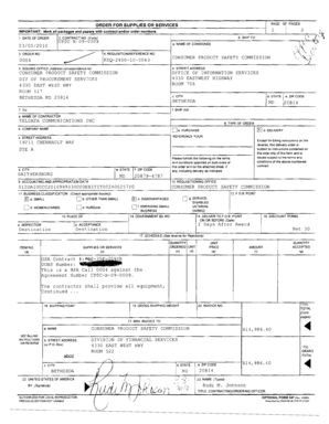 Order for Supplies or Services