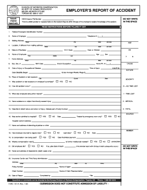 Employer's Report of Accident