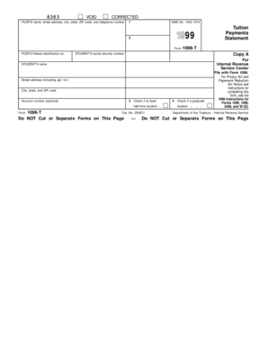 Form 1098-T Tuition Statement
