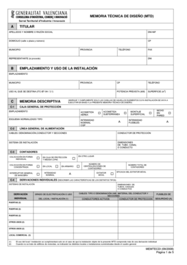 Memoria Técnica de Diseño (MTD)