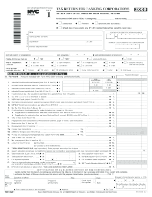 New York City Banking Corporation Tax Return
