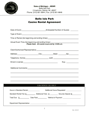 Belle Isle Casino Rental Agreement Belle Isle Casino Rental Agreement