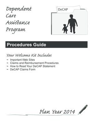 Dependent Care Assistance Program Claim Form