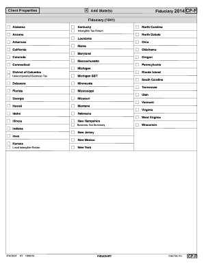 Fiduciary Tax Return Form 1041