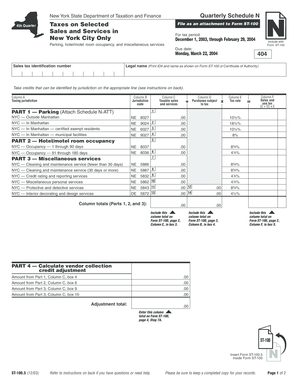 New York State Quarterly Schedule N
