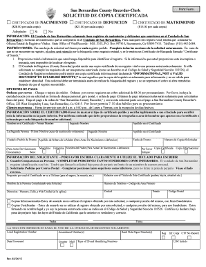 Solicitud de Copia Certificada