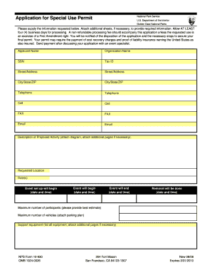 National Park Service Special Use Permit