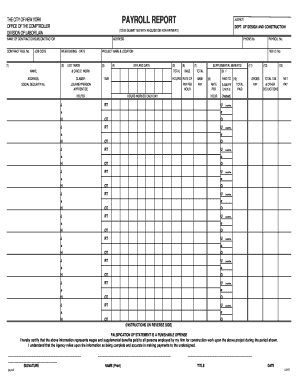 New York Payroll Report