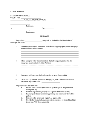 nm forms 4a 104 response