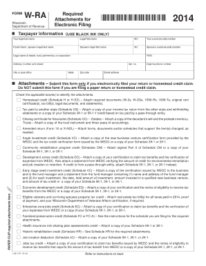 Wisconsin Form W-RA