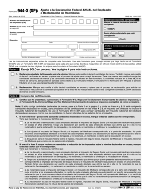 Formulario 944-X (SP)