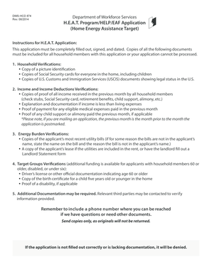 H.E.A.T. Program Application
