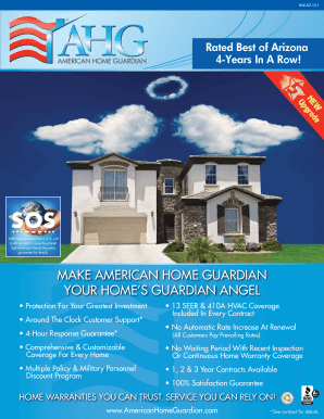 American Home Guardian Warranty Contract
